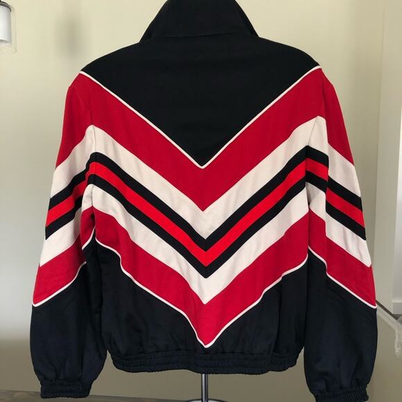 GUCCI - Chevron Pattern Bomber/Track Jacket with Lyre - NWT Size M - Picture 2 of 4